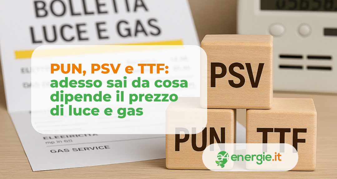 PUN, PSV e TTF: adesso sai da cosa dipende il prezzo di luce e gas