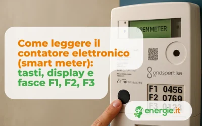 Come leggere il contatore elettronico (smart meter): tasti, display e fasce F1, F2, F3