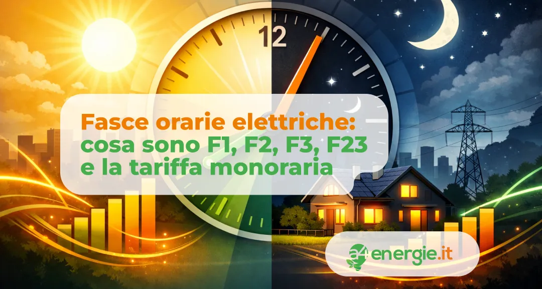 Fasce orarie elettriche: cosa sono F1, F2, F3, F23 e la tariffa monoraria